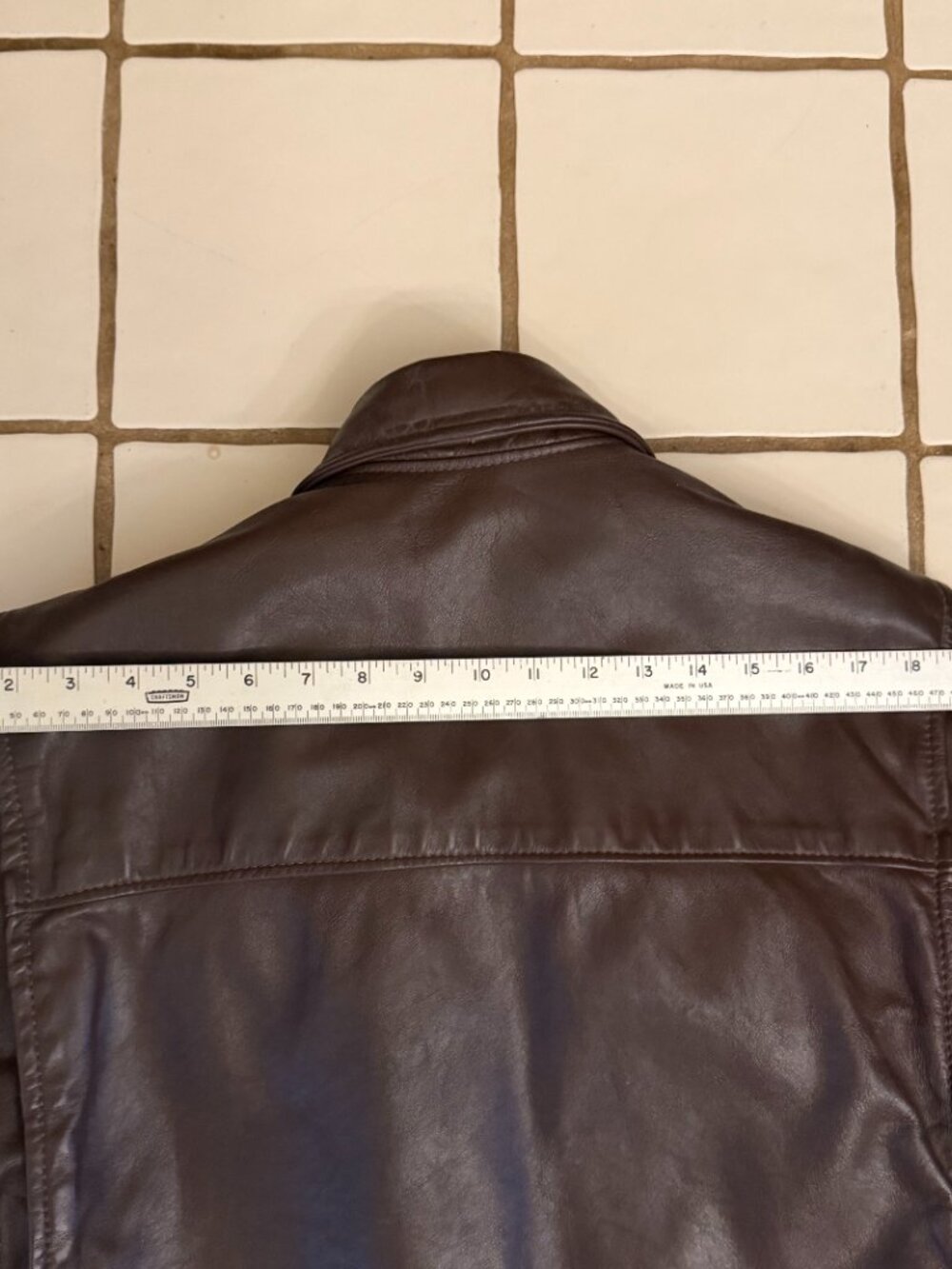 Vintage 70s/80s Brooks Leather Sportswear Cafe Racer Jacket w/ Faux Fur Liner - Picture 6 of 12
